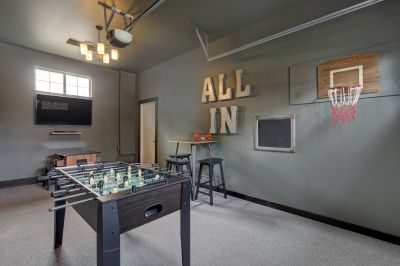 Cleaned Garage into a Game Room